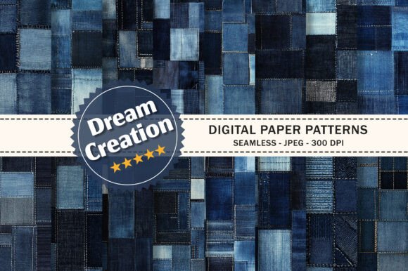 Blue Denim Fabric Texture Pattern