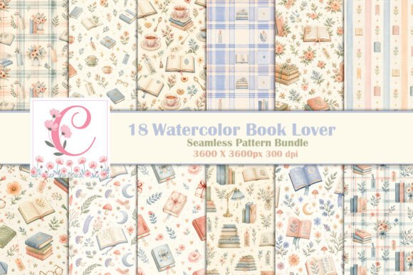 Book Lover Seamless Patterns Bundle