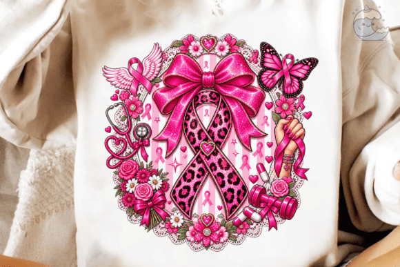 Breast Cancer Awareness Ribbon PNG Tee P