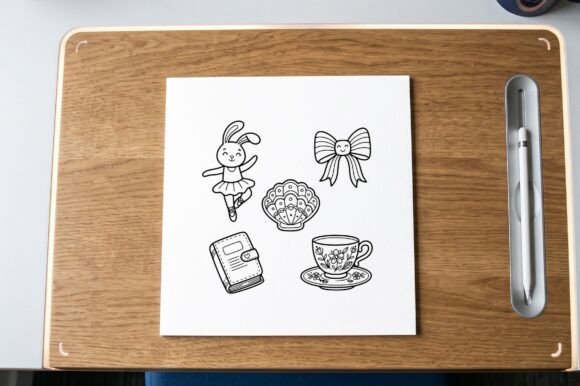 Bunny Ballerina Dancing Coloring Page