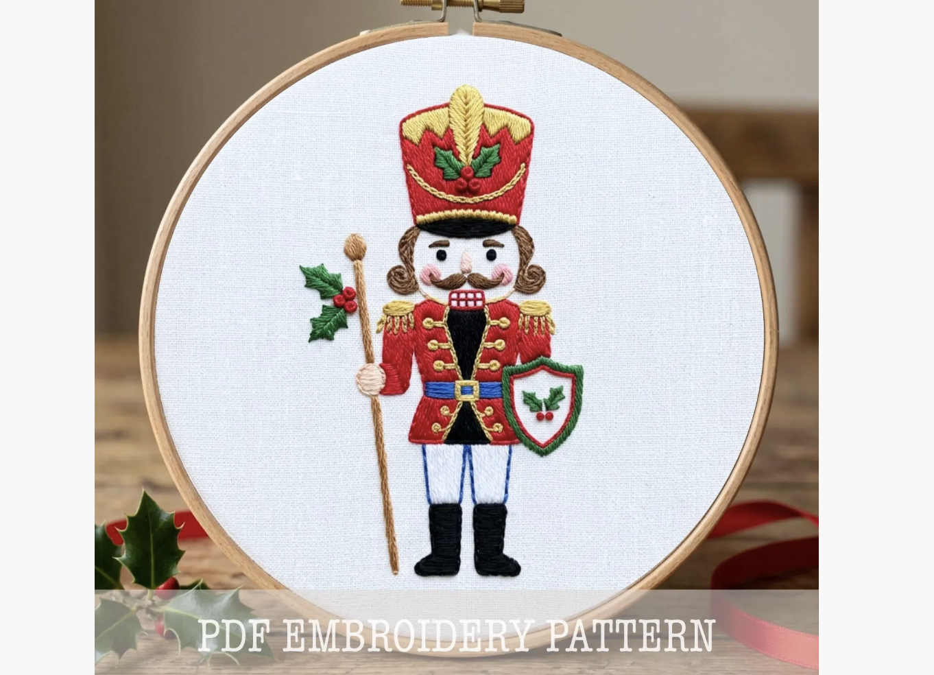 Christmas Nutcracker Embroidery