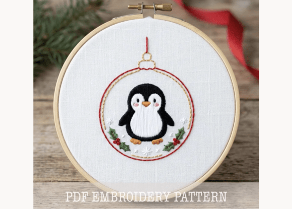 Christmas Penguin Ornament Pattern