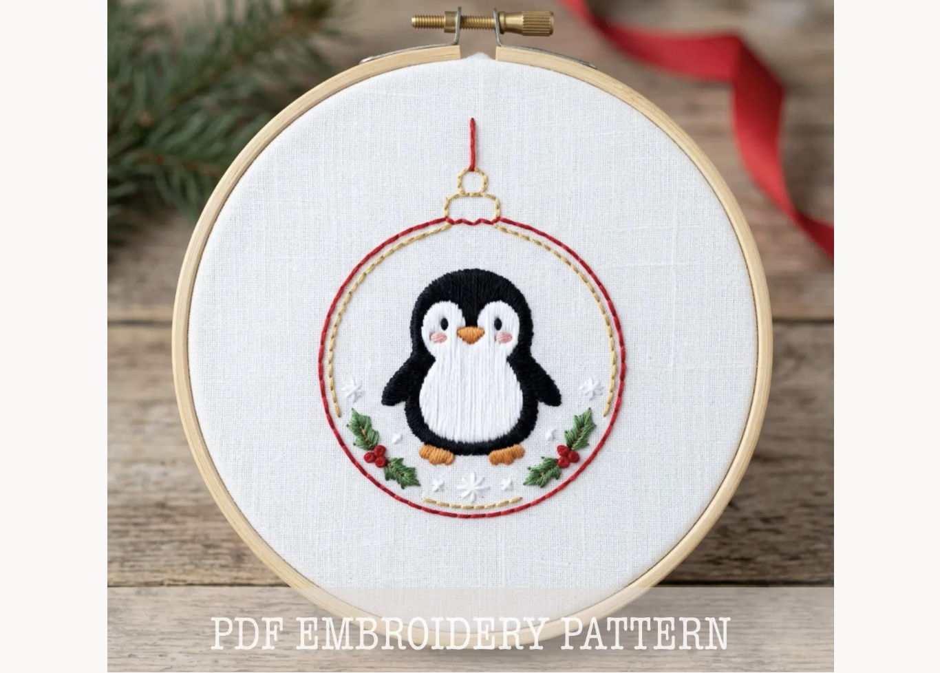 Christmas Penguin Ornament Pattern