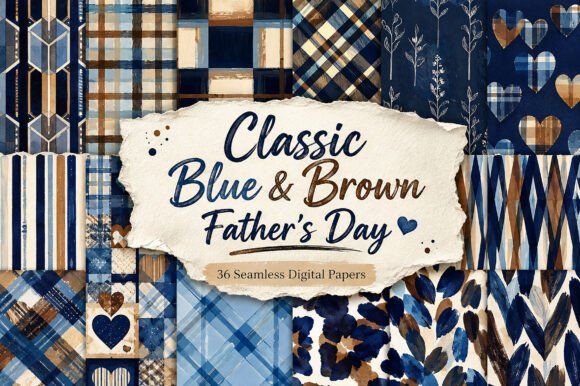 Classic Blue & Brown Father’s Day