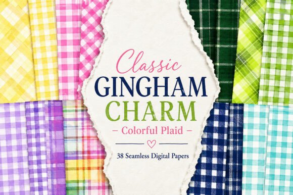 Classic Gingham Charm – Colorful Plaid