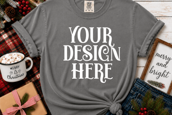 Comfort Colors 1717 Christmas Mockup