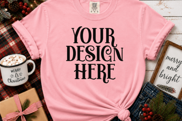 Comfort Colors 1717 Christmas Mockup