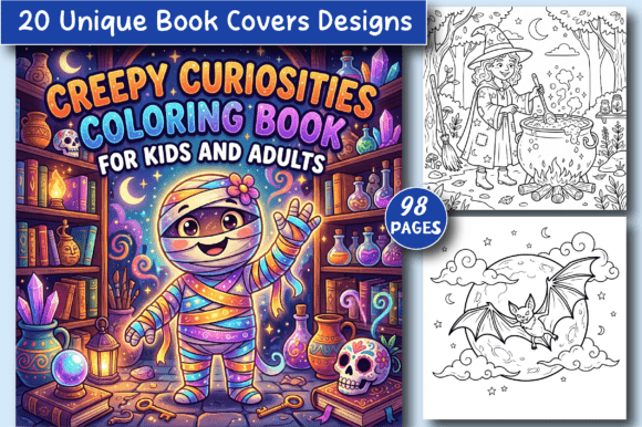 Creepy Curiosities Coloring Pages