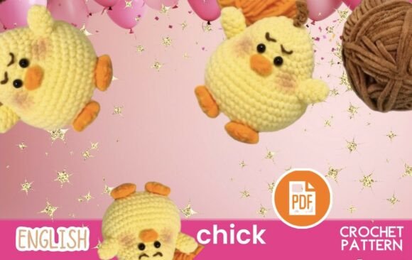 Crochet Easter Toy, Chicken / Amigurumi
