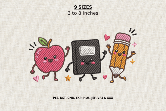 Cute Apple Notebook Pencil School DST