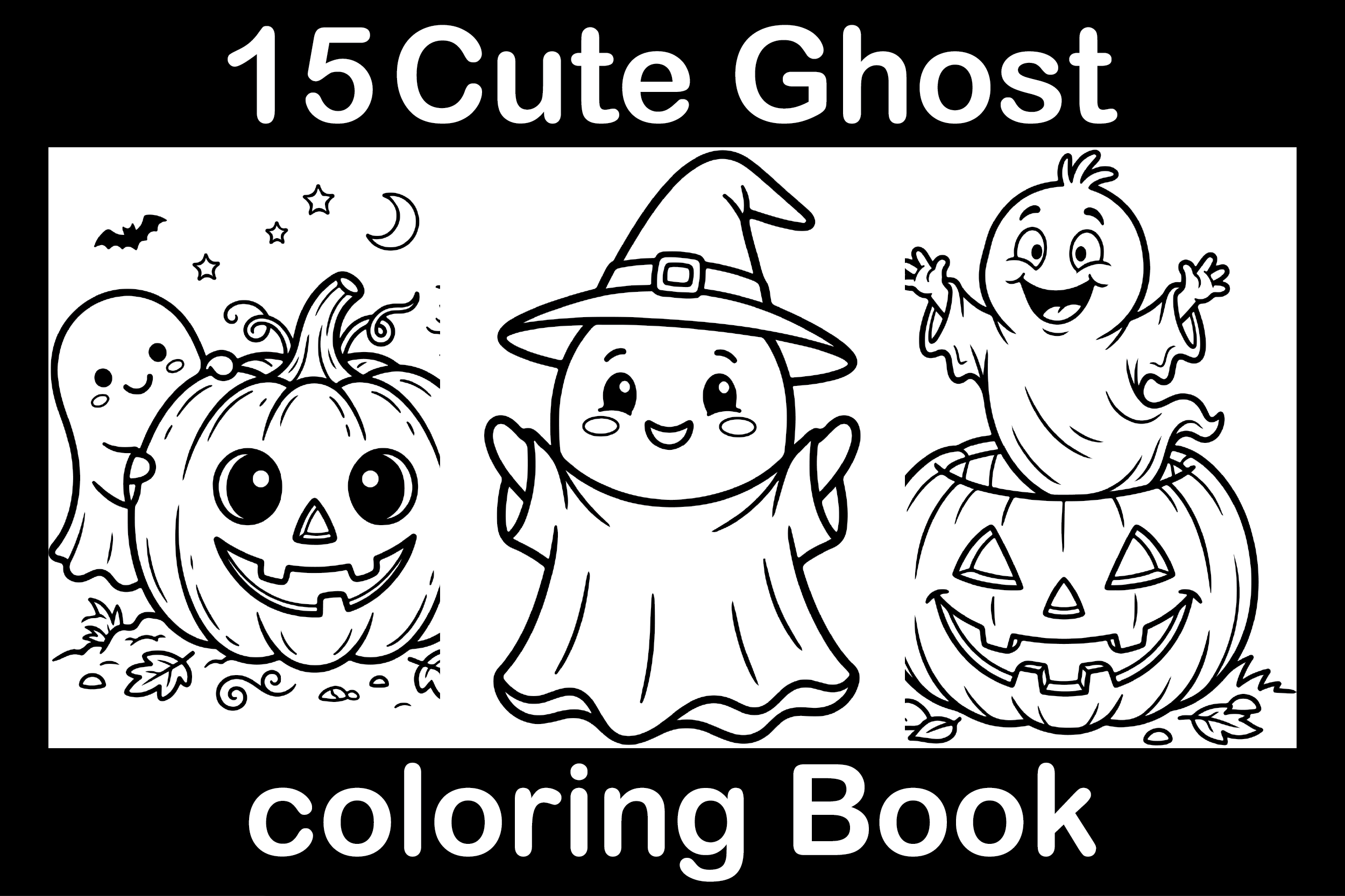 Cute Ghost Coloring Book