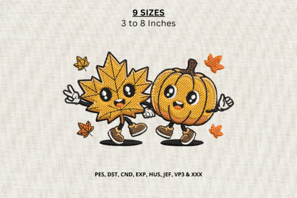 Cute Pumpkin and Maple Leaf Fall Machine