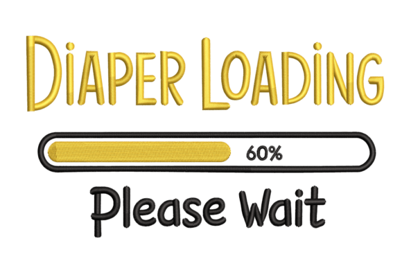 Diaper Loading Progress Bar Funny Baby