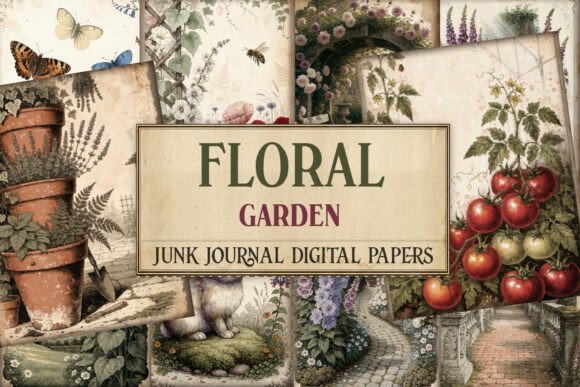 Floral Garden Botanical Junk Journal
