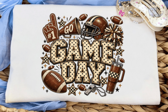 Game Day Football PNG Sublimation Tee PN