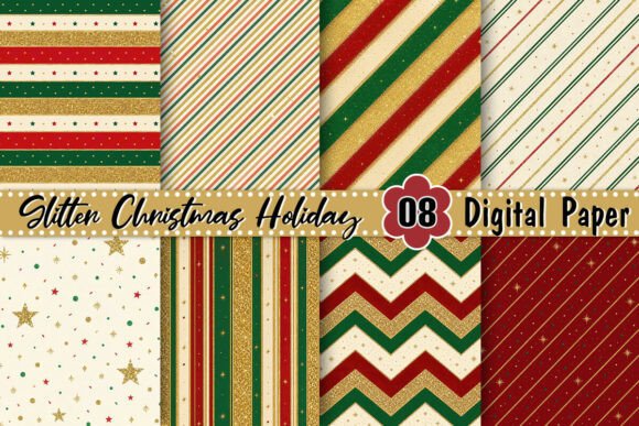 Glitter Christmas Holiday Background