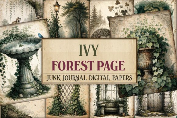Ivy Forest Junk Journal Pages