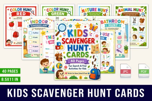 Kids Scavenger Hunt Cards