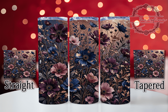 Moody Metallic Wildflowers 20oz Tumbler