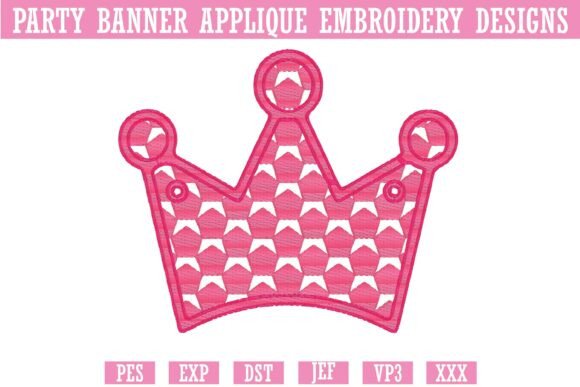 Party Banner Applique Embroidery 1
