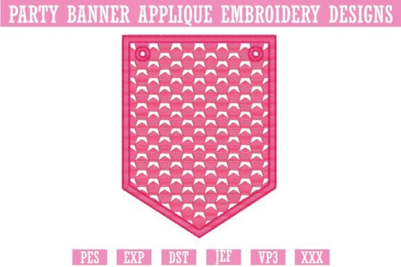 Party Banner Applique Embroidery 10