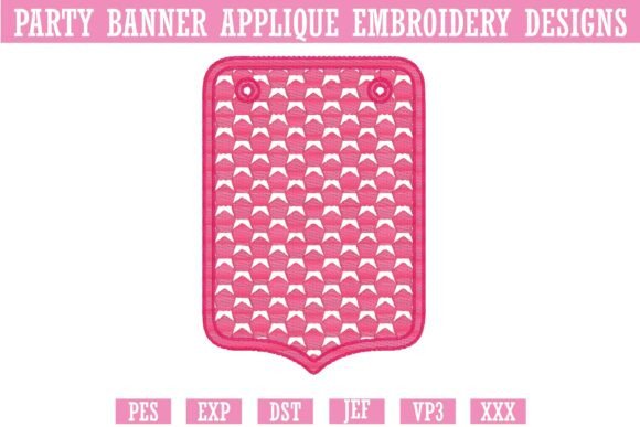 Party Banner Applique Embroidery 3