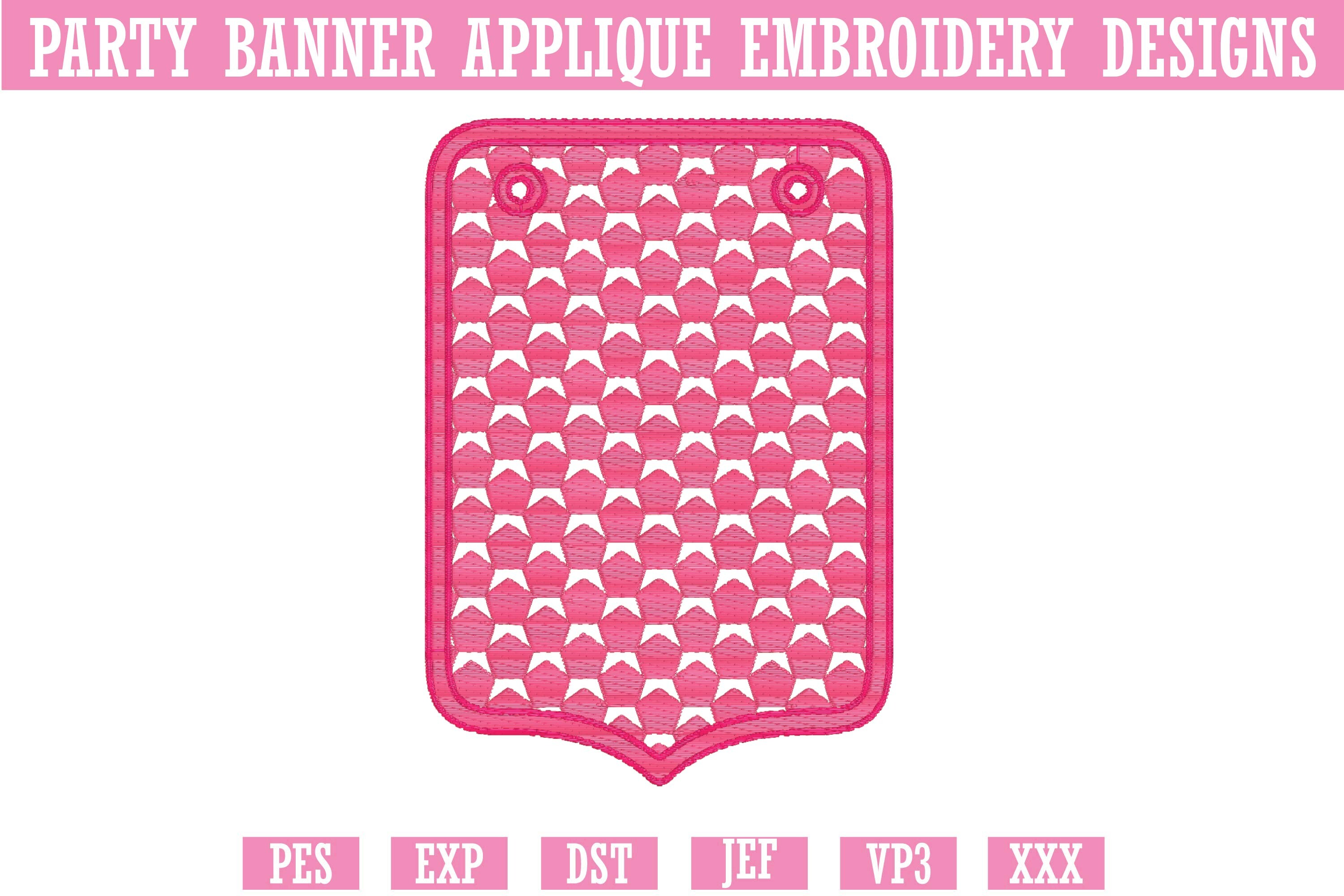 Party Banner Applique Embroidery 3