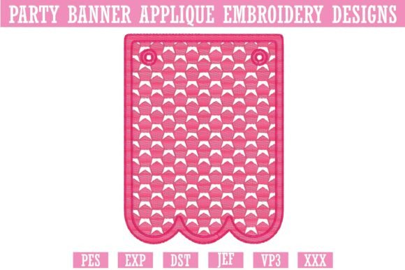 Party Banner Applique Embroidery 4