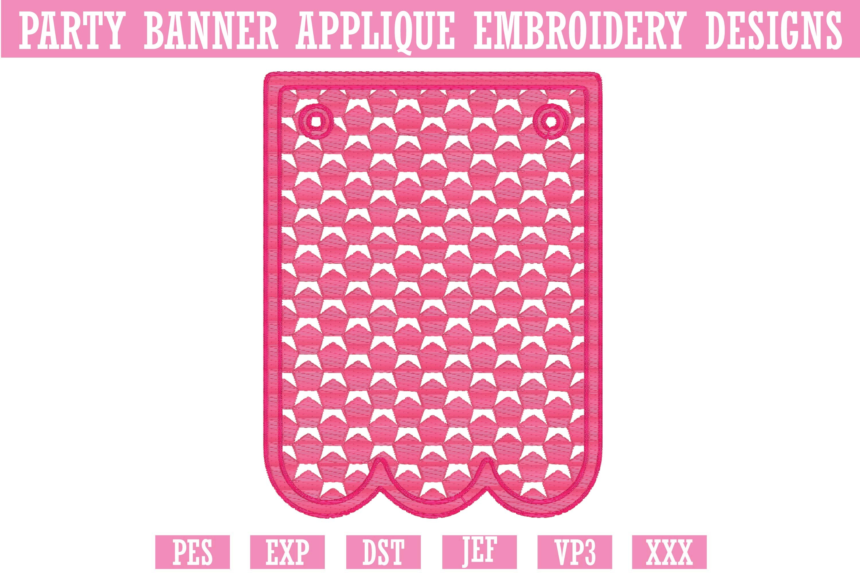 Party Banner Applique Embroidery 4