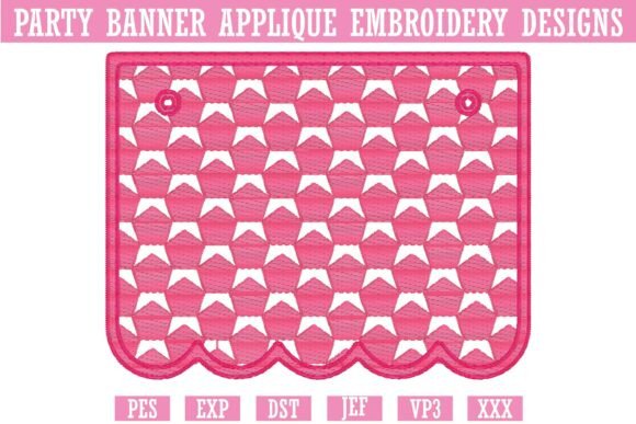 Party Banner Applique Embroidery 5