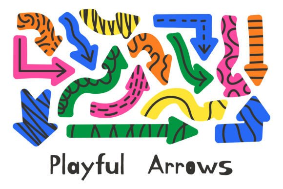 Playful Arrows PNG Clipart