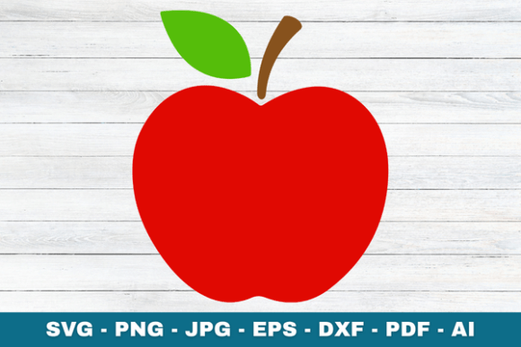 Red Apple Svg Cut File Teacher Shirt Graphics