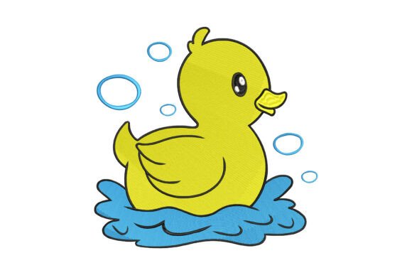 Rubber Duck Swimming