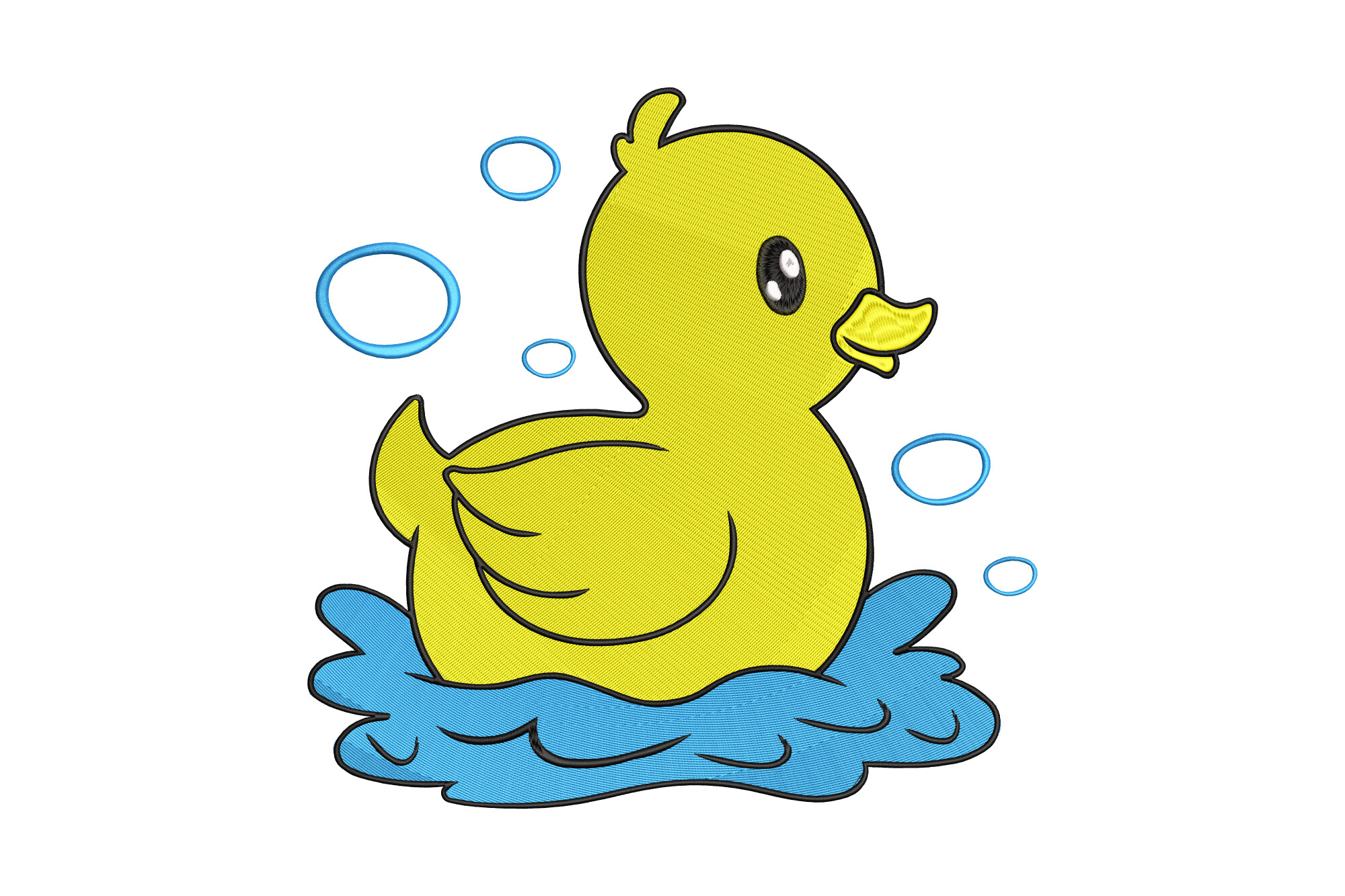 Rubber Duck Swimming