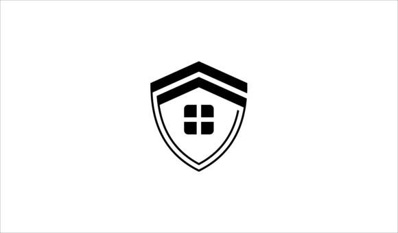Shield Emblem with House Icon