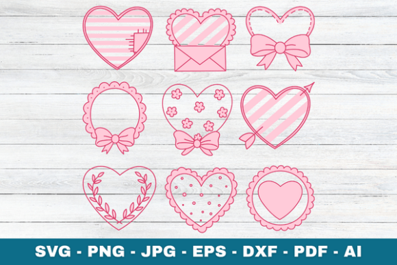 Valentine Heart SVG Love Cricut Cut File