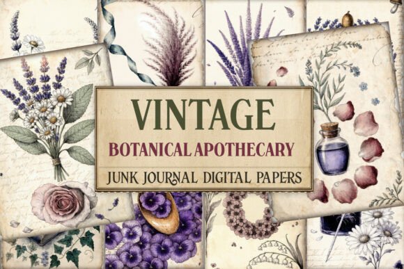 Vintage Botanical Apothecary Junk Journa