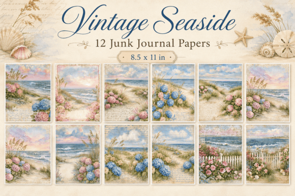 Vintage Seaside Junk Journal