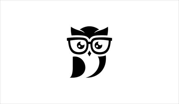 Wise Owl Icon Graphic