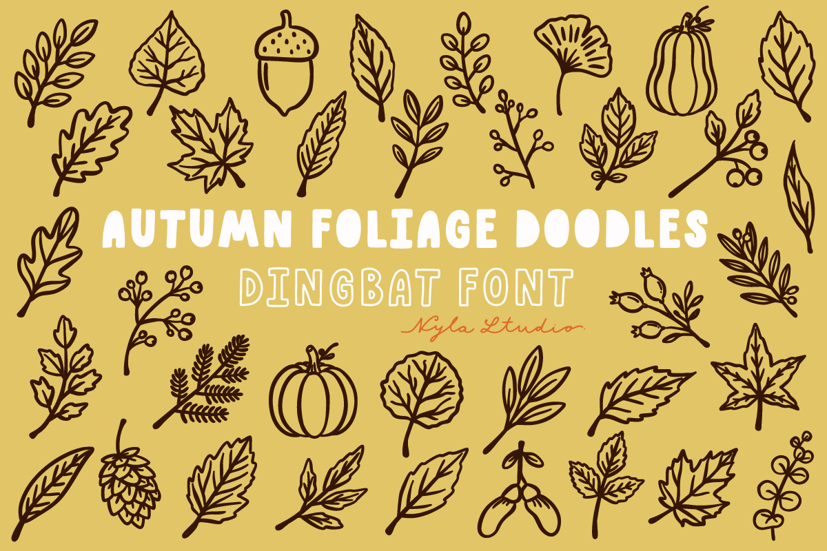 Autumn Foliage Doodles