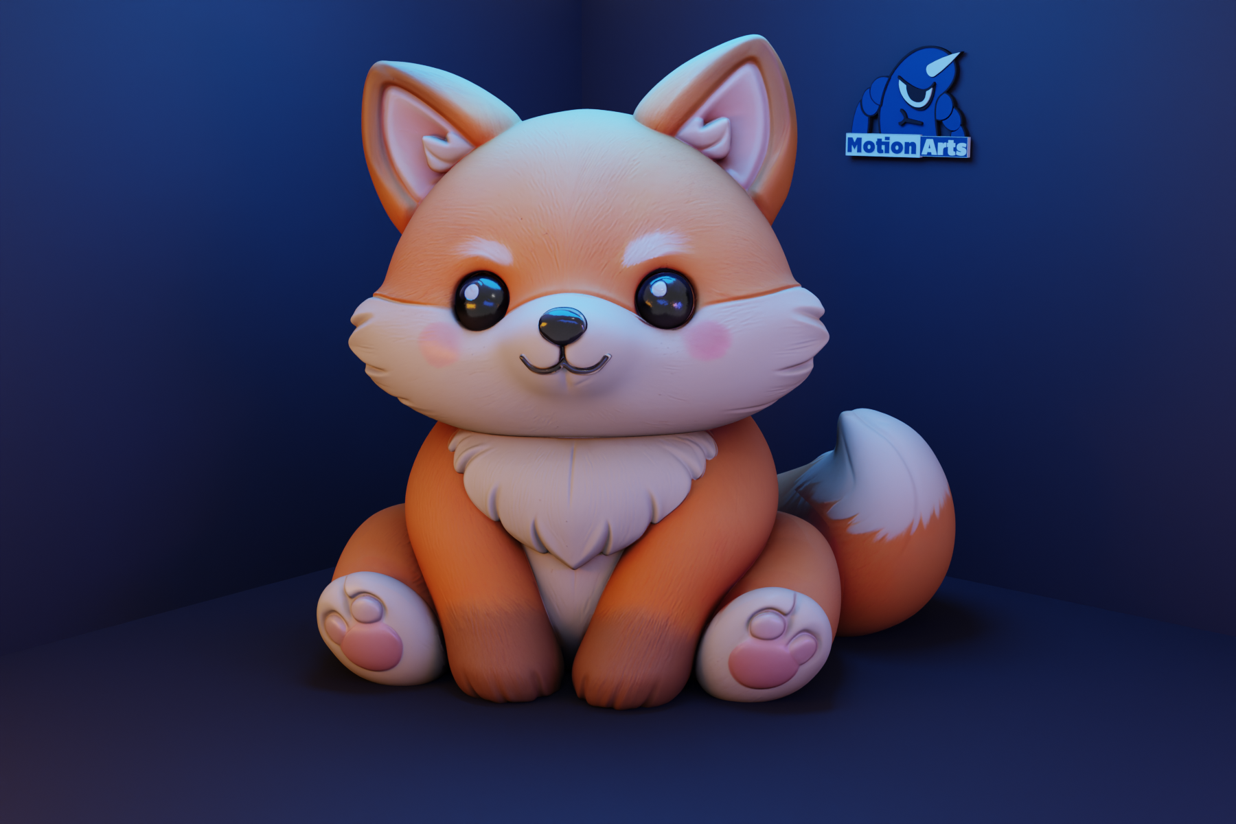 Cute Fox 3D Model STL – Kawaii Baby Fox Print for Décor & Gifts - Image 4