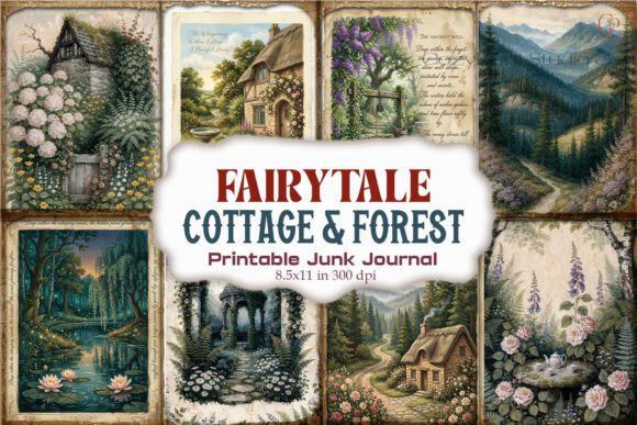 Fairytale Cottage & Forest Junk Journal
