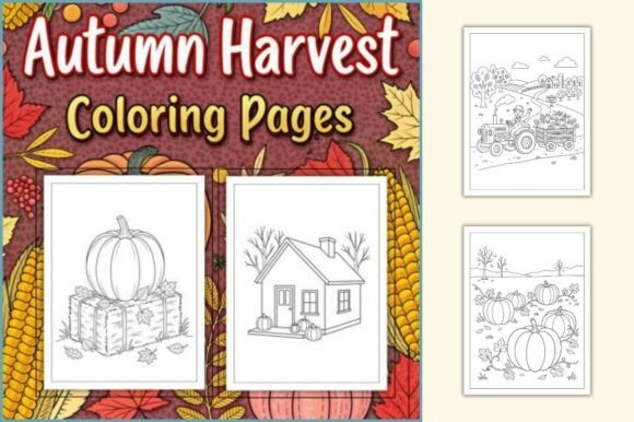 Fall Coloring Pages Harvest Activity