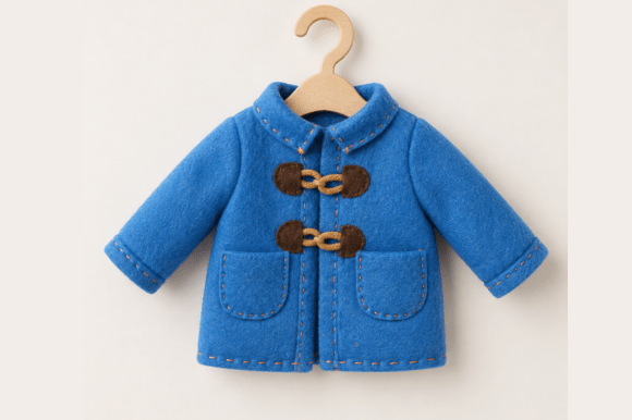 Felt Doll Coat Sewing Pattern