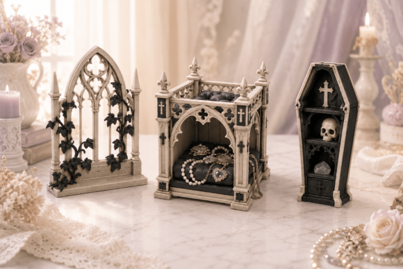 Cute Halloween Cat Trio STL – 3D Printable Spooky Cat Decor Set - Image 11