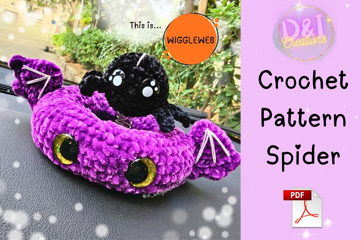 Halloween Spider Car Dashboard Crochet