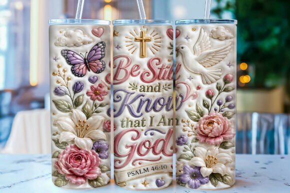 Inflated Be Still and Know Tumbler Wrap