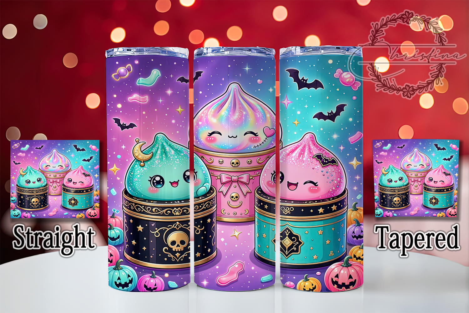 Kawaii Dumplings Halloween 20oz Tumbler