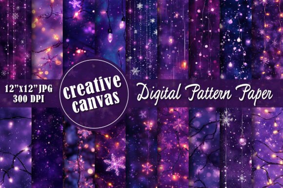 Magical Snowflake & Fairy Light Papers