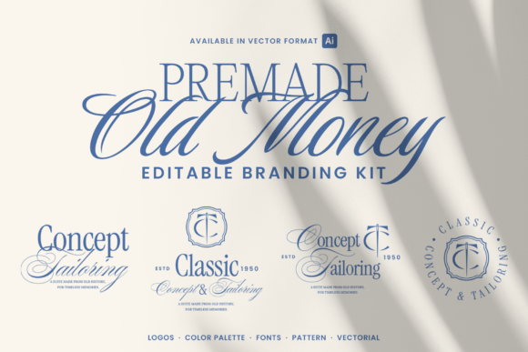Old Money CT Monogram Tailoring Logo Kit